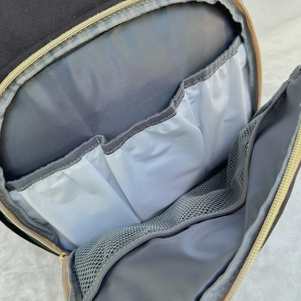 Diaper Bag Backpack Black Portable Bassinet Changing Station Insulated Pockets